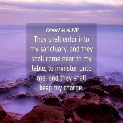 Picture 04 - Ezekiel 44:16 KJV - They shall enter into my sanctuary, and they - Bible Verse Picture