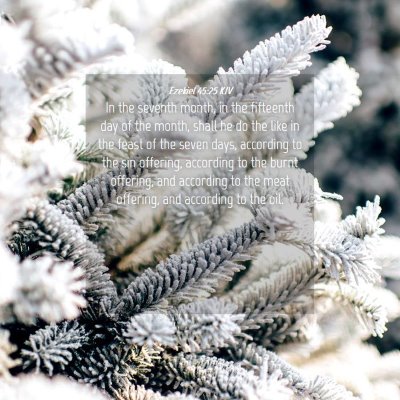 Picture 04 - Ezekiel 45:25 KJV - In the seventh month, in the fifteenth day of the - Bible Verse Picture