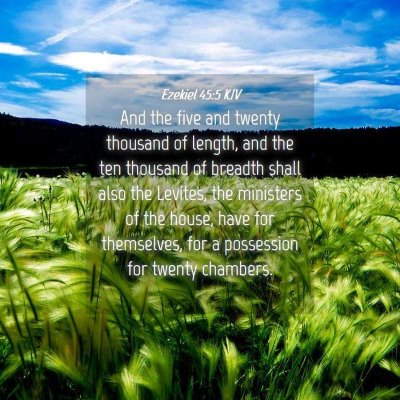 Picture 04 - Ezekiel 45:5 KJV - And the five and twenty thousand of length, and - Bible Verse Picture