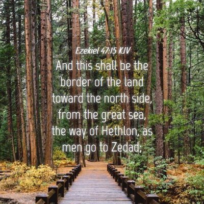 Picture 04 - Ezekiel 47:15 KJV - And this shall be the border of the land toward - Bible Verse Picture