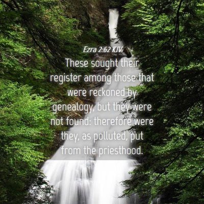 Picture 04 - Ezra 2:62 KJV - These sought their register among those that were - Bible Verse Picture