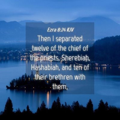 Picture 04 - Ezra 8:24 KJV - Then I separated twelve of the chief of the - Bible Verse Picture