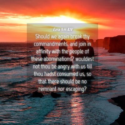 Picture 04 - Ezra 9:14 KJV - Should we again break thy commandments, and join - Bible Verse Picture