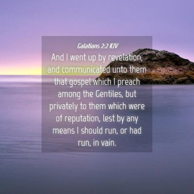 Picture 04 - Galatians 2:2 KJV - And I went up by revelation, and communicated - Bible Verse Picture