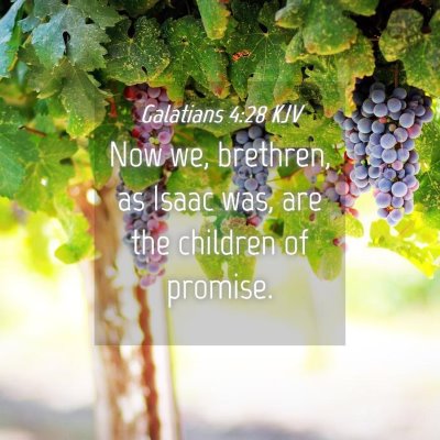 Picture 04 - Galatians 4:28 KJV - Now we, brethren, as Isaac was, are the children - Bible Verse Picture