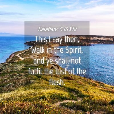 Picture 04 - Galatians 5:16 KJV - This I say then, Walk in the Spirit, and ye shall - Bible Verse Picture