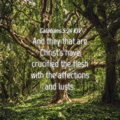 Picture 04 - Galatians 5:24 KJV - And they that are Christ's have crucified the - Bible Verse Picture