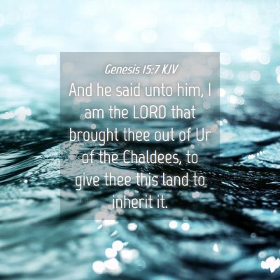 Picture 04 - Genesis 15:7 KJV - And he said unto him, I am the LORD that brought - Bible Verse Picture