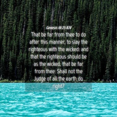 Picture 04 - Genesis 18:25 KJV - That be far from thee to do after this manner, to - Bible Verse Picture