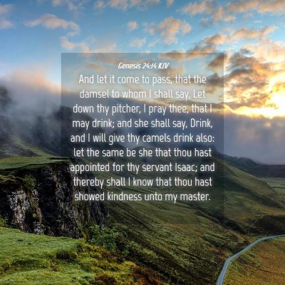 Picture 04 - Genesis 24:14 KJV - And let it come to pass, that the damsel to whom - Bible Verse Picture