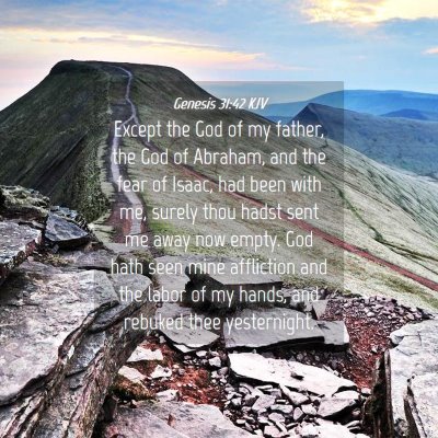 Picture 04 - Genesis 31:42 KJV - Except the God of my father, the God of Abraham, - Bible Verse Picture
