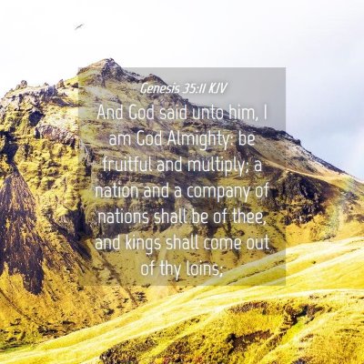 Picture 04 - Genesis 35:11 KJV - And God said unto him, I am God Almighty: be - Bible Verse Picture