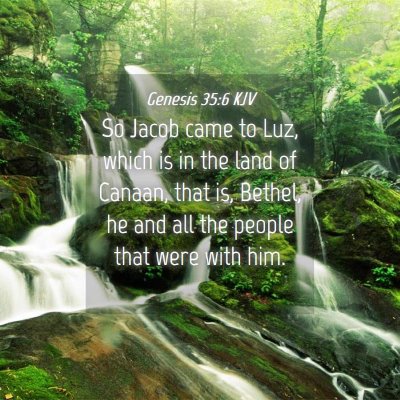 Picture 04 - Genesis 35:6 KJV - So Jacob came to Luz, which is in the land of - Bible Verse Picture
