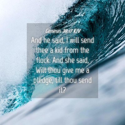 Picture 04 - Genesis 38:17 KJV - And he said, I will send thee a kid from the - Bible Verse Picture