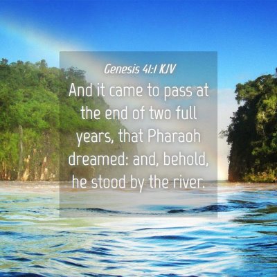 Picture 04 - Genesis 41:1 KJV - And it came to pass at the end of two full years, - Bible Verse Picture