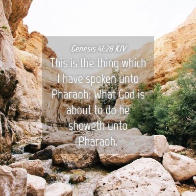 Picture 04 - Genesis 41:28 KJV - This is the thing which I have spoken unto - Bible Verse Picture