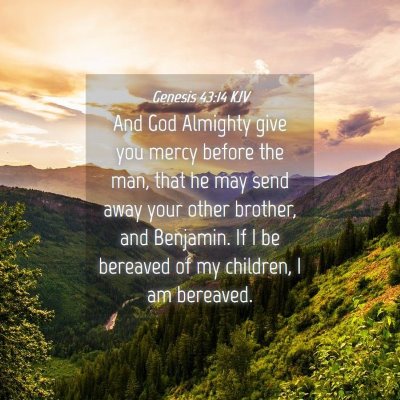 Picture 04 - Genesis 43:14 KJV - And God Almighty give you mercy before the man, - Bible Verse Picture
