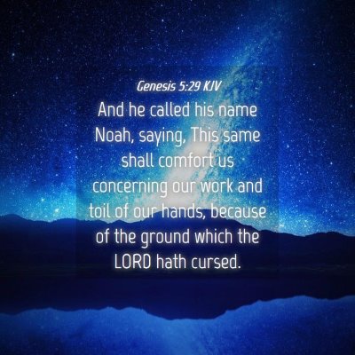 Picture 04 - Genesis 5:29 KJV - And he called his name Noah, saying, This same - Bible Verse Picture