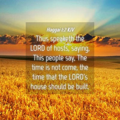Picture 04 - Haggai 1:2 KJV - Thus speaketh the LORD of hosts, saying, This - Bible Verse Picture