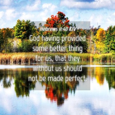 Picture 04 - Hebrews 11:40 KJV - God having provided some better thing for us, - Bible Verse Picture