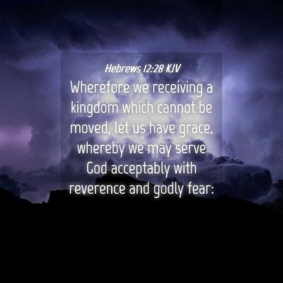 Picture 04 - Hebrews 12:28 KJV - Wherefore we receiving a kingdom which cannot be - Bible Verse Picture
