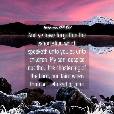 Picture 04 - Hebrews 12:5 KJV - And ye have forgotten the exhortation which - Bible Verse Picture