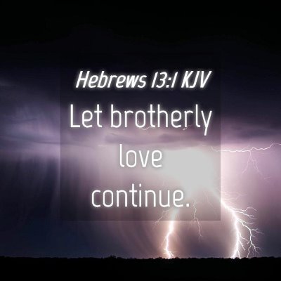 Picture 04 - Hebrews 13:1 KJV - Let brotherly love - Bible Verse Picture