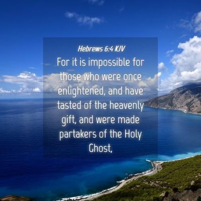 Picture 04 - Hebrews 6:4 KJV - For it is impossible for those who were once - Bible Verse Picture