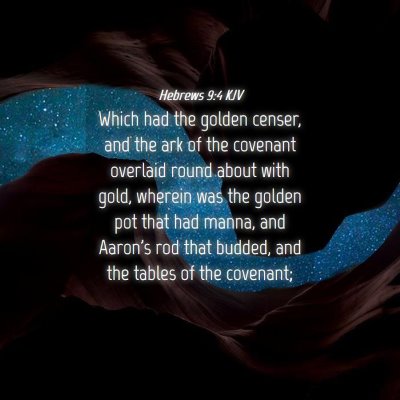 Picture 04 - Hebrews 9:4 KJV - Which had the golden censer, and the ark of the - Bible Verse Picture