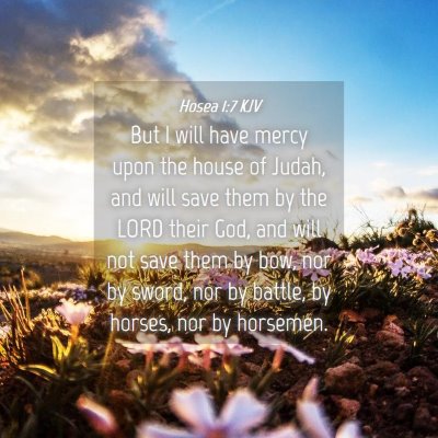 Picture 04 - Hosea 1:7 KJV - But I will have mercy upon the house of Judah, - Bible Verse Picture