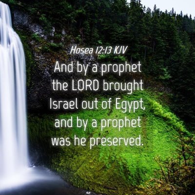 Picture 04 - Hosea 12:13 KJV - And by a prophet the LORD brought Israel out of - Bible Verse Picture