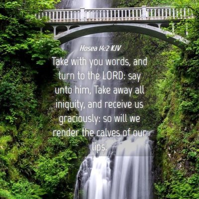 Picture 04 - Hosea 14:2 KJV - Take with you words, and turn to the LORD: say - Bible Verse Picture