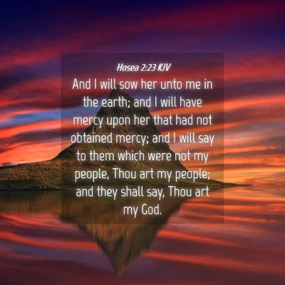 Picture 04 - Hosea 2:23 KJV - And I will sow her unto me in the earth; and I - Bible Verse Picture
