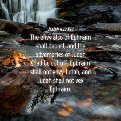 Picture 04 - Isaiah 11:13 KJV - The envy also of Ephraim shall depart, and the - Bible Verse Picture