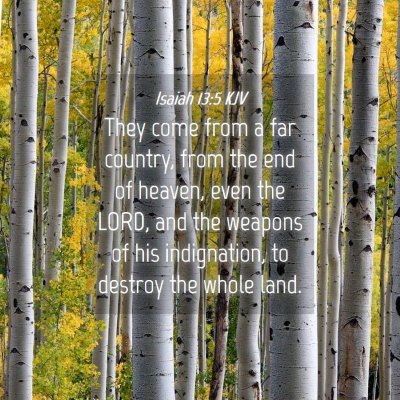 Picture 04 - Isaiah 13:5 KJV - They come from a far country, from the end of - Bible Verse Picture