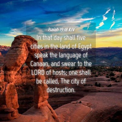 Picture 04 - Isaiah 19:18 KJV - In that day shall five cities in the land of - Bible Verse Picture