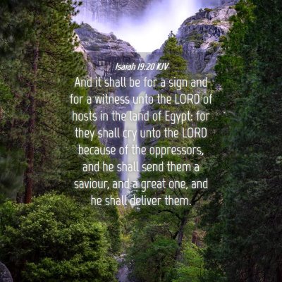 Picture 04 - Isaiah 19:20 KJV - And it shall be for a sign and for a witness unto - Bible Verse Picture