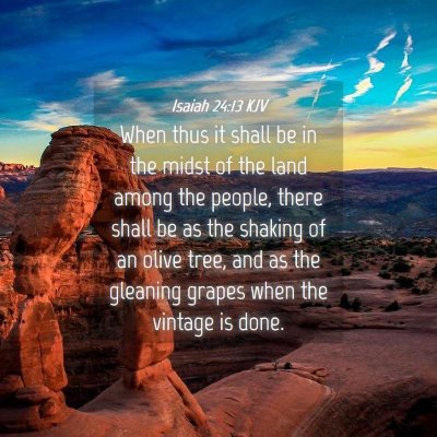 Picture 04 - Isaiah 24:13 KJV - When thus it shall be in the midst of the land - Bible Verse Picture