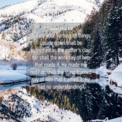 Picture 04 - Isaiah 29:16 KJV - Surely your turning of things upside down shall - Bible Verse Picture