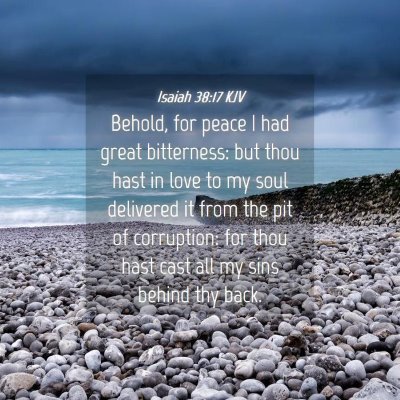Picture 04 - Isaiah 38:17 KJV - Behold, for peace I had great bitterness: but - Bible Verse Picture