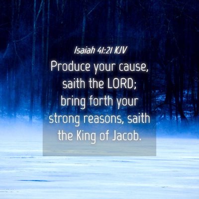 Picture 04 - Isaiah 41:21 KJV - Produce your cause, saith the LORD; bring forth - Bible Verse Picture