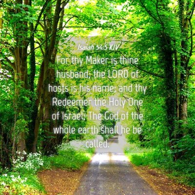 Picture 04 - Isaiah 54:5 KJV - For thy Maker is thine husband; the LORD of hosts - Bible Verse Picture