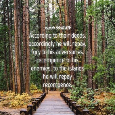 Picture 04 - Isaiah 59:18 KJV - According to their deeds, accordingly he will - Bible Verse Picture