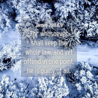 Picture 04 - James 2:10 KJV - For whosoever shall keep the whole law, and yet - Bible Verse Picture