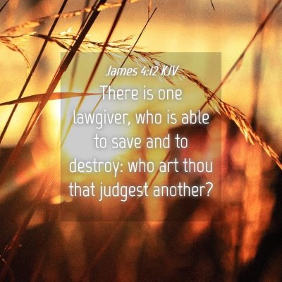 Picture 04 - James 4:12 KJV - There is one lawgiver, who is able to save and to - Bible Verse Picture