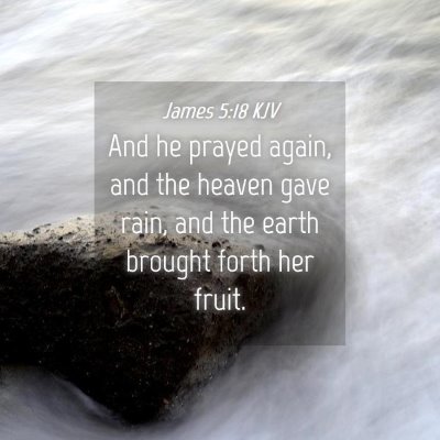Picture 04 - James 5:18 KJV - And he prayed again, and the heaven gave rain, - Bible Verse Picture