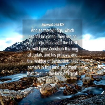 Picture 04 - Jeremiah 24:8 KJV - And as the evil figs, which cannot be eaten, they - Bible Verse Picture