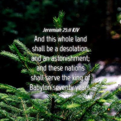 Picture 04 - Jeremiah 25:11 KJV - And this whole land shall be a desolation, and an - Bible Verse Picture