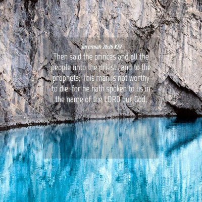 Picture 04 - Jeremiah 26:16 KJV - Then said the princes and all the people unto the - Bible Verse Picture