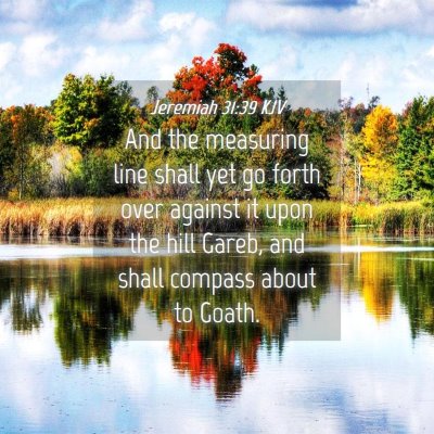 Picture 04 - Jeremiah 31:39 KJV - And the measuring line shall yet go forth over - Bible Verse Picture